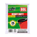 Garbage Bags Heavy Duty Black 75L - Ctn/250