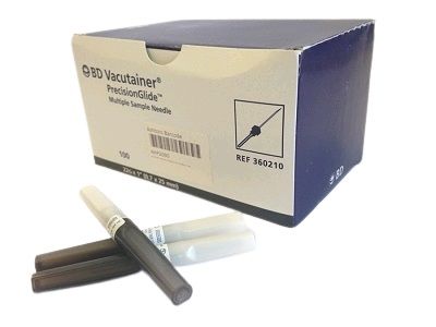 bd needle vacutainer / 22g x 1" / box of 100