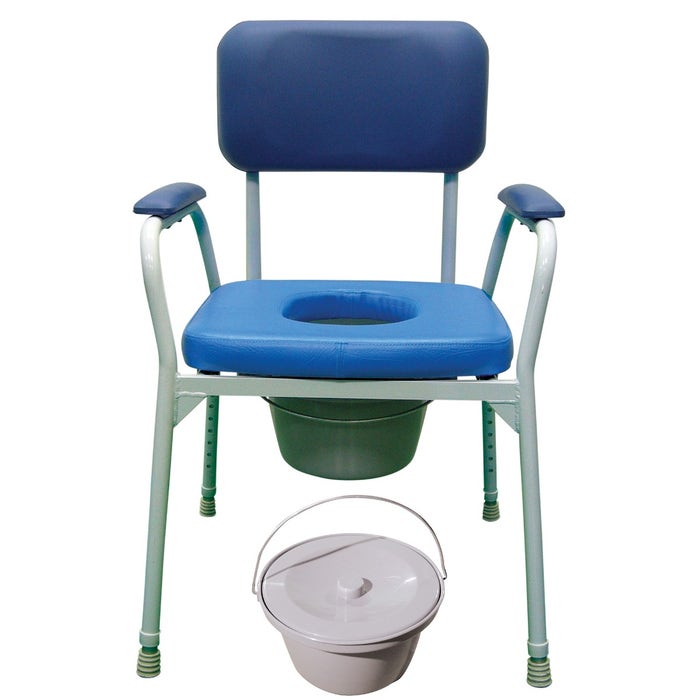 Homecraft Aluminium Deluxe Bedside Commode, 4/ctn