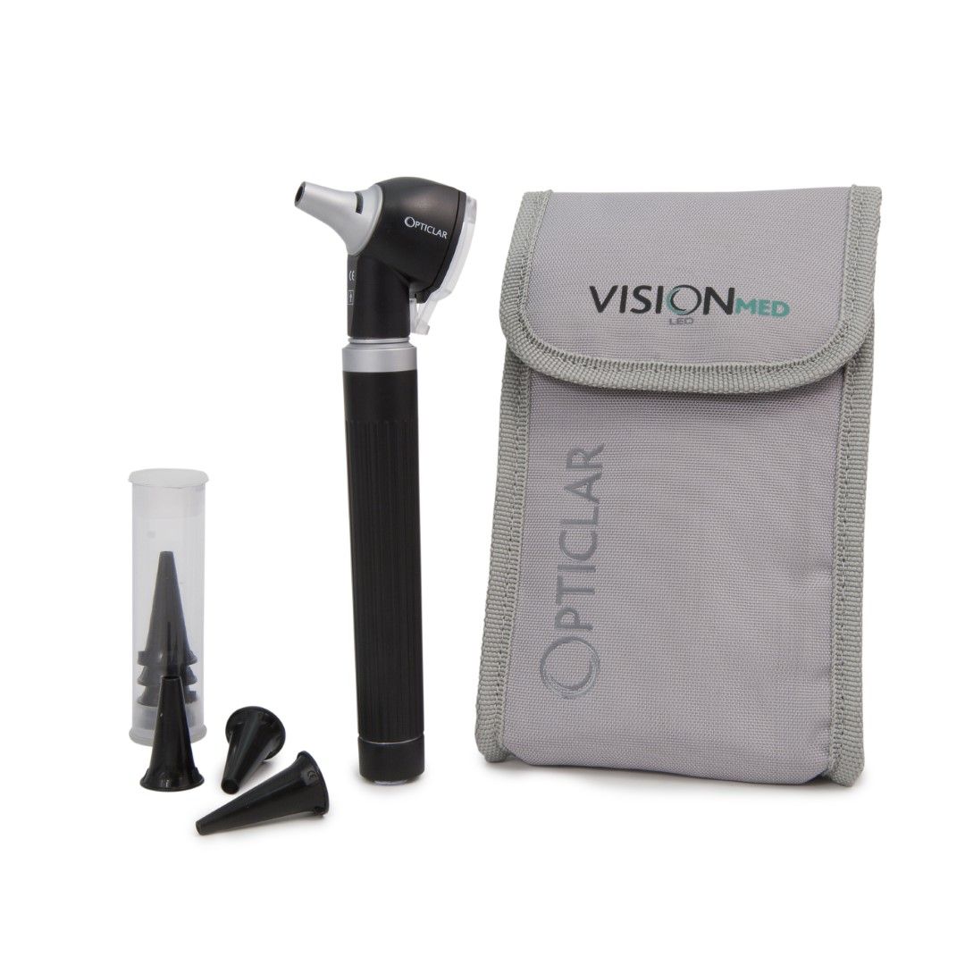 opticlar led pocket otoscope in canvas case