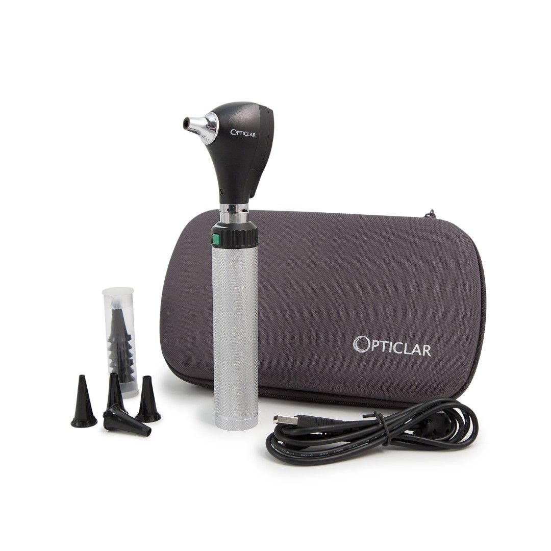 opticlar s1 led f.o  otoscope with lithium usb handle