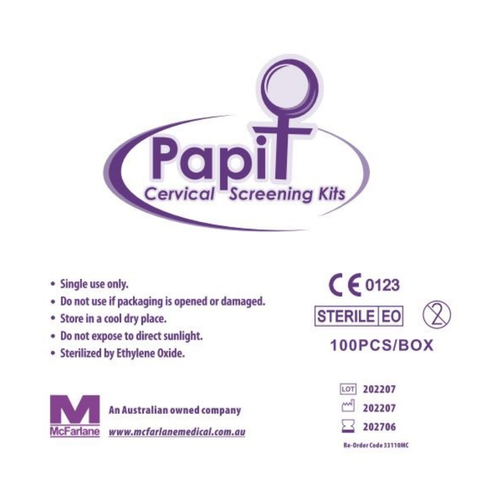 papit cervical screening collection kit / box of 100