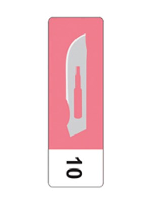 inhealth™ Carbon Steel Scalpel Blade #10 - Box/100