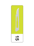 inhealth™ Carbon Steel Scalpel Blade #15 - Box/100