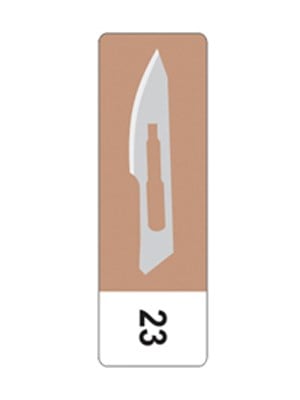 inhealth™ Carbon Steel Scalpel Blade #23 - Box/100