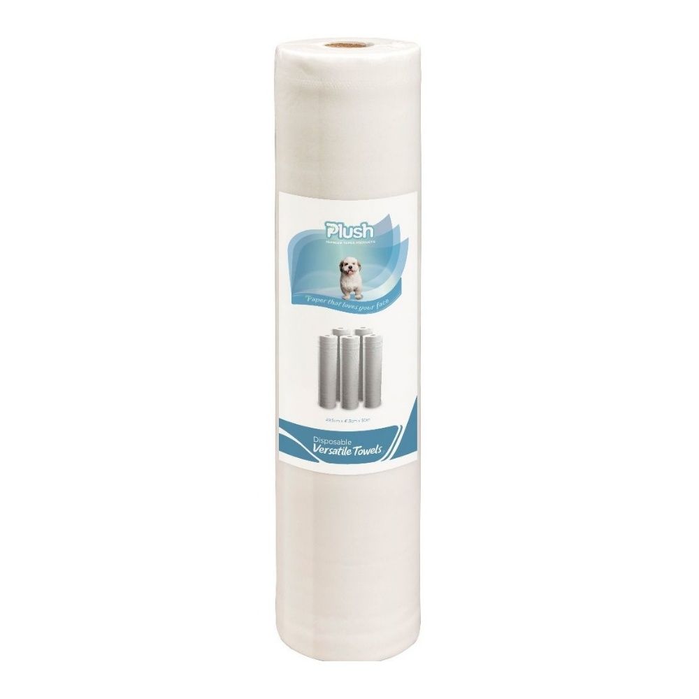 plush versatile towel / 50m roll / perforated / large / 49.5 x 41.5 cm