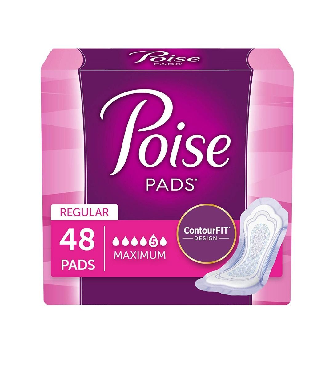 poise pads regular / carton of 96