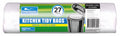 primesource kitchen tidy bags / medium white 28l / box/1000 (20 x rolls of 50)
