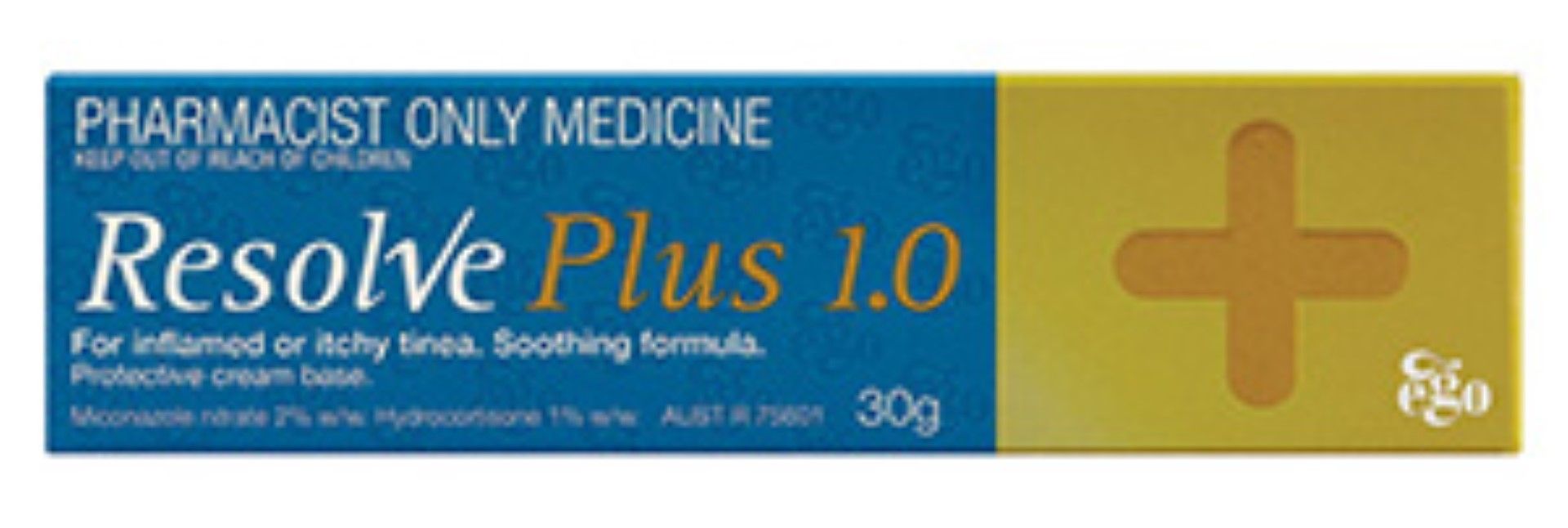 resolve plus 1.0 tinea cream / 30g tube