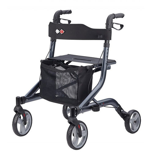 Capero Lightweight X-Fold Rollator Platinum