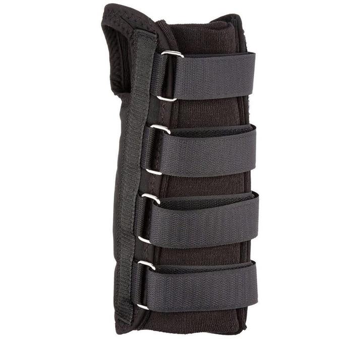 Rolyan D-Ring Wrist Brace, Regular Length, Black