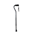 Walking Cane Swan Neck Stable Ferrule - Black