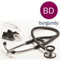 Stainless Steel Cardiology Stethoscope (Burgundy) - Each