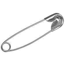 safety pins mixed sizes