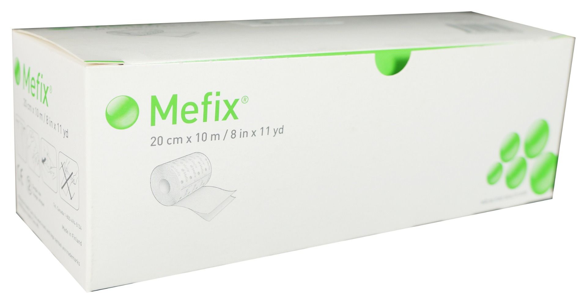 mefix adhesive fabric dressing / 20cm x 10m / 1 roll