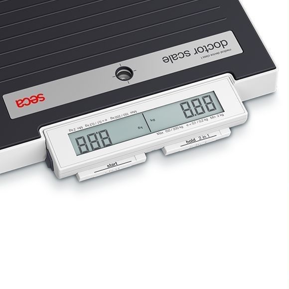 seca flat scale with customizable label