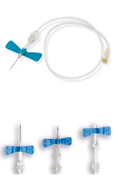 scalp vein safetouch psv winged needle set with safety device / 25g x 3/4" 30cm tube / box of 50