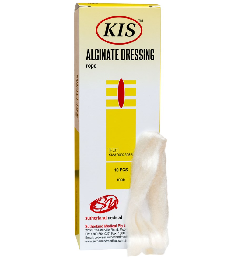 kis alginate dressing / rope / 2g / box of 10