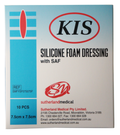 kis silicone foam dressing / border / 7.5 x 7.5 (4.5 x 4.5)cm / box of 10
