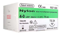 assut nylon 3/8 circle sutures / 24mm / 4-0 / 75cm / rc / pack of 36