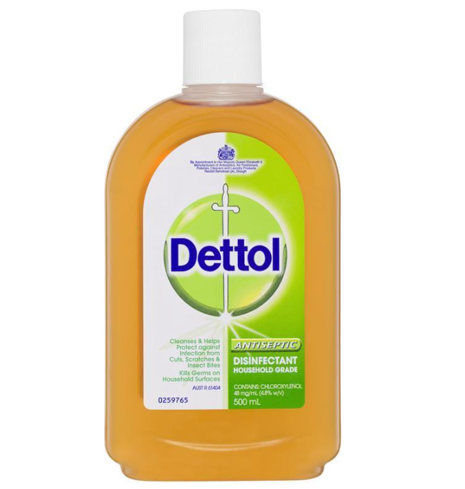 dettol antiseptic antibacterial disinfectant liquid / 500ml / each