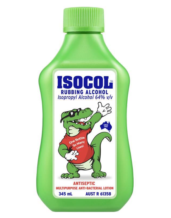 isocol rubbing alcohol / 345ml / each