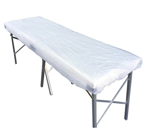stretcher sheet / disposable fitted / white / 200cm x 75cm x 10cm / box of 100