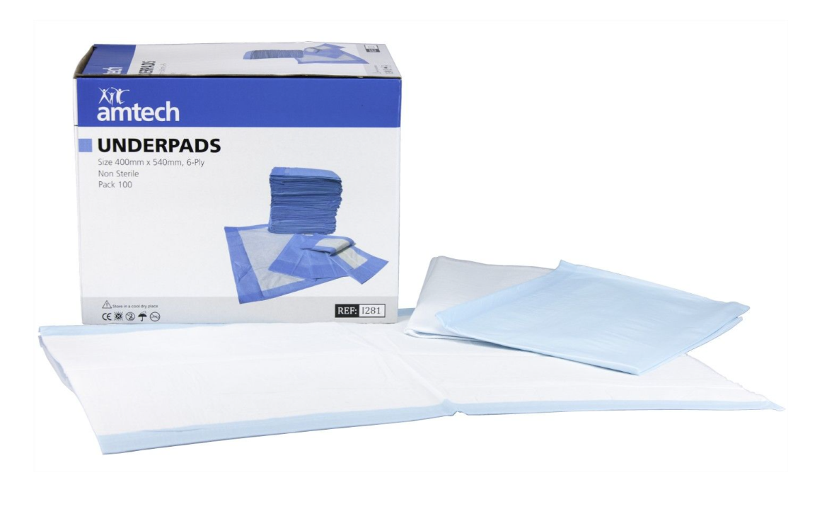 blueys premium  underpads / full size / 400 x 600mm / 6 ply / box of 300