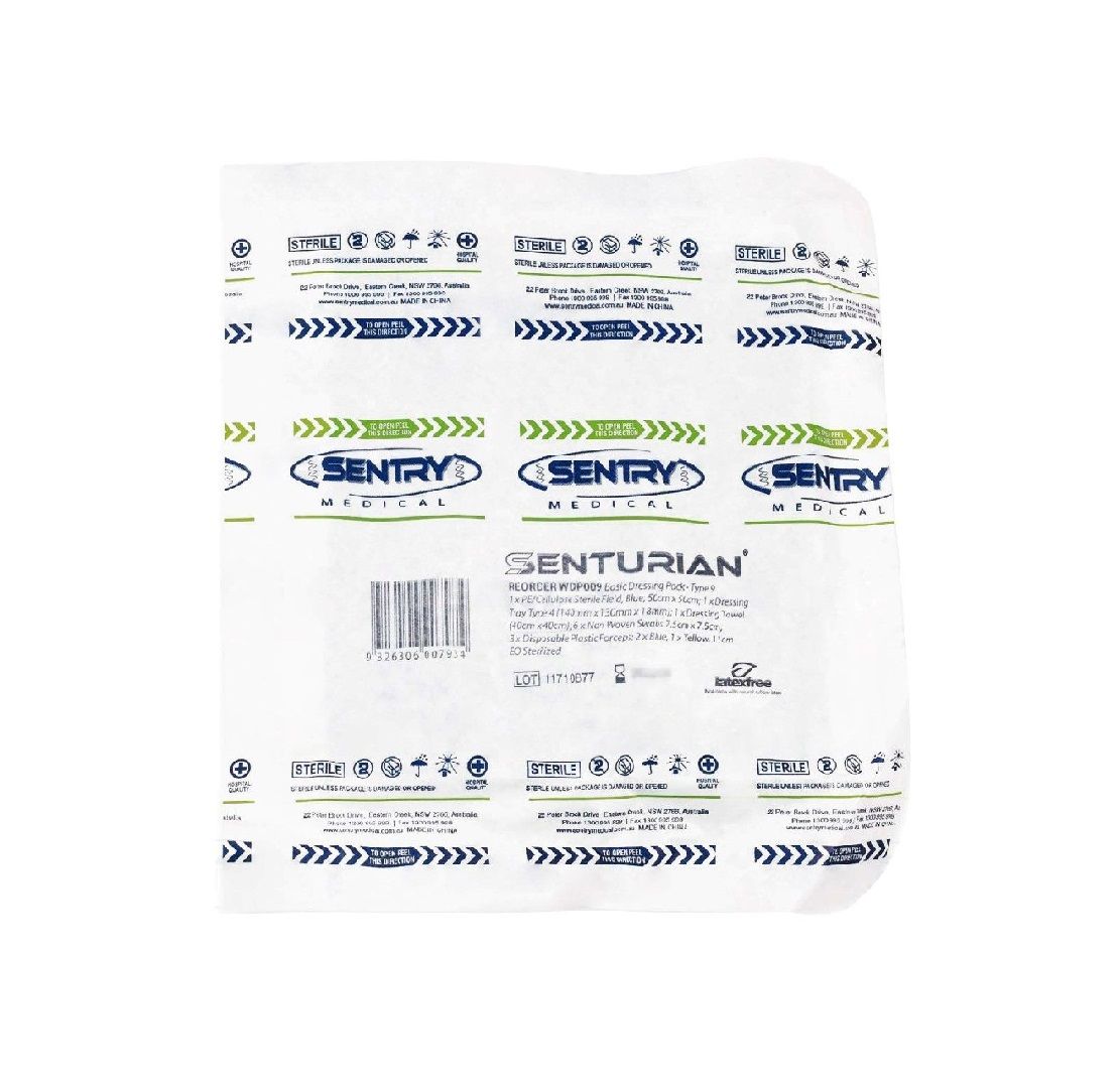 senturian type 21 basic wound dressing pack / sterile (peel pack) / each (wc340)