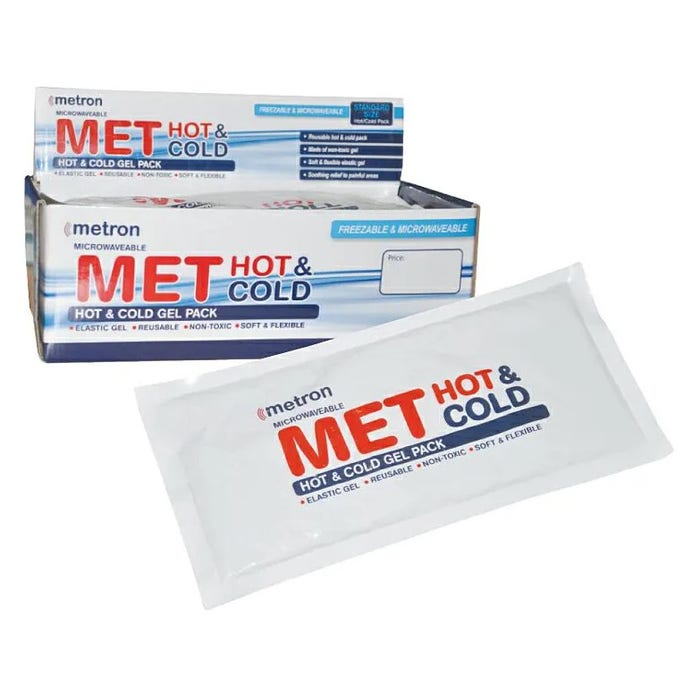 Metron MET Hot & Cold Gel Pack, Standard, 27.5 x 13.5cm