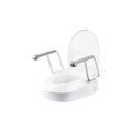 Homecraft Raised Toilet Seat with Armrests, three fixed adjustable seat heights 60mm, 100mm, 150mm