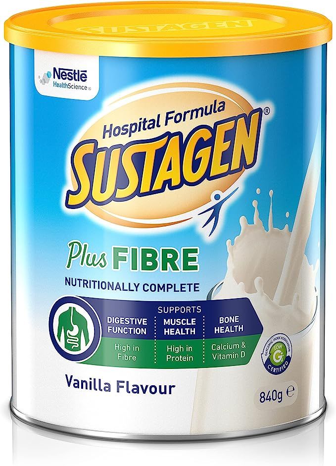 sustagen hospital active + fibre vanilla / 840gm