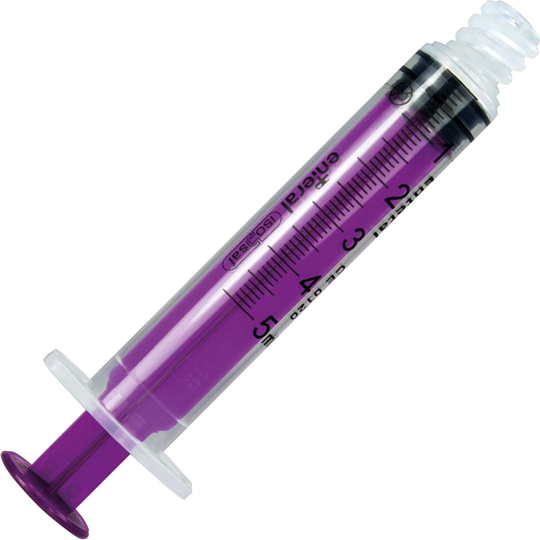 syringe enfit enteral peg / 5ml / each