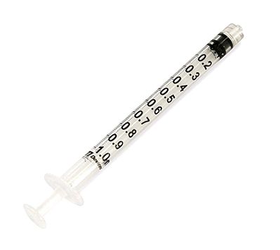 mdevices syringe / luer lock / 1ml  / concentric nozzle /box of 100