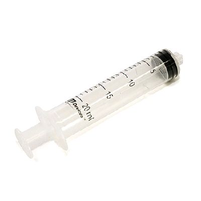 mdevices syringe / luer lock / 20ml  / concentric nozzle /box of 100