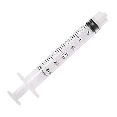 mdevices syringe / luer lock / 3ml  / concentric nozzle /box of 100