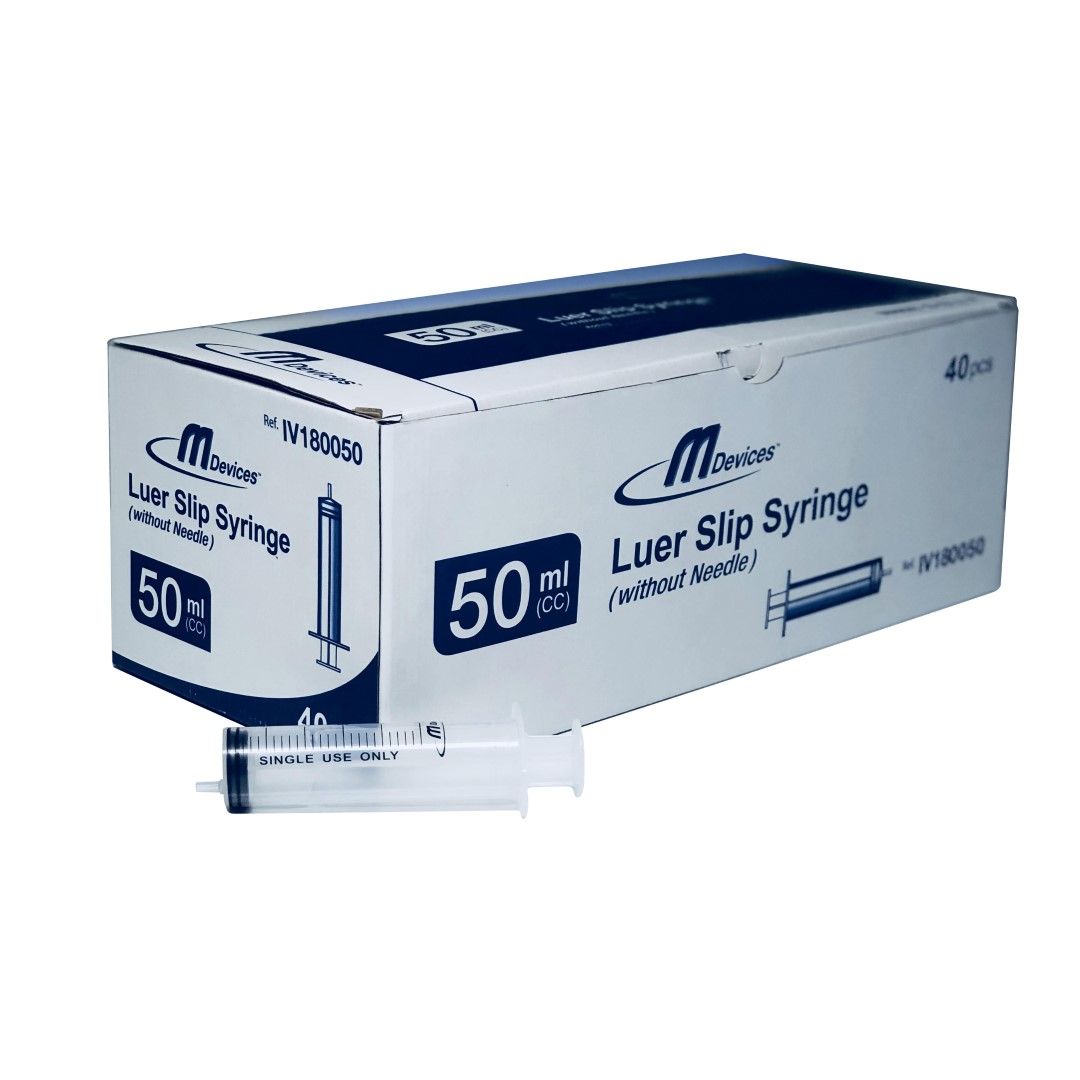 mdevices syringe / luer slip / 50ml  / concentric nozzle /box of 40