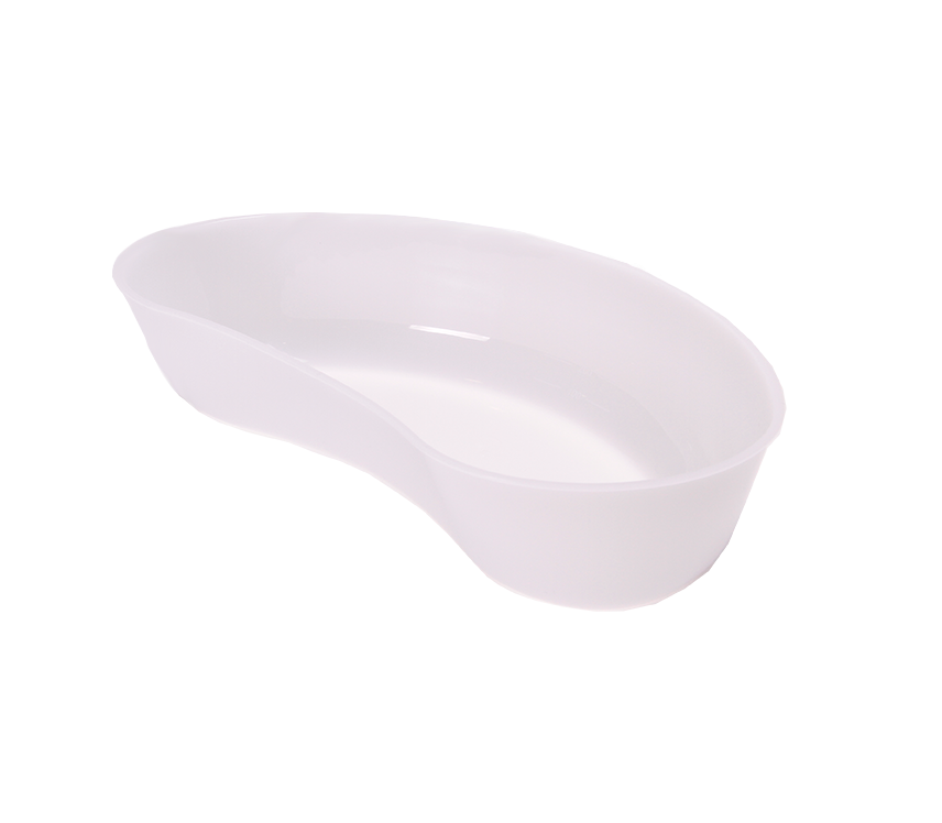 fisher & webster disposable plastic hollowares / kidney dish / clear / 700ml / each