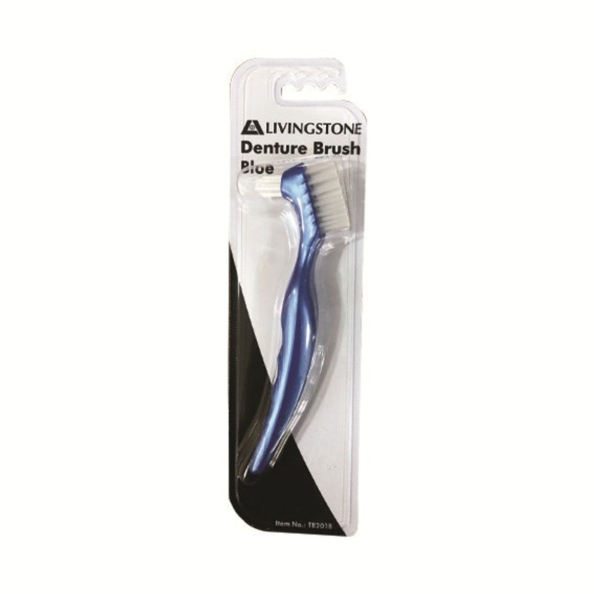 livingstone gum denture brush / blue / each