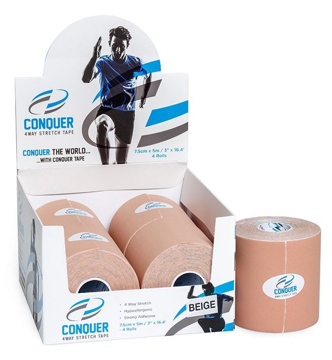 conquer tape / beige / 7.5cm x 5m / 1 roll