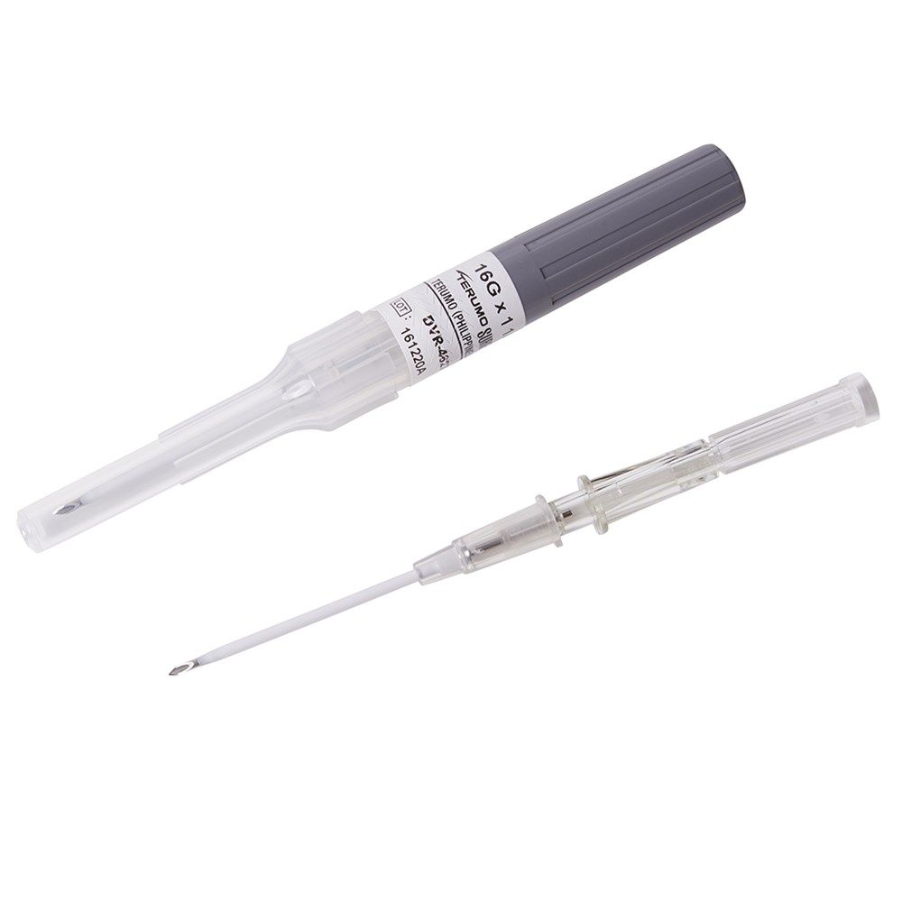 terumo surflo iv catheters / 16g x 1.25” (32mm) / grey / individual
