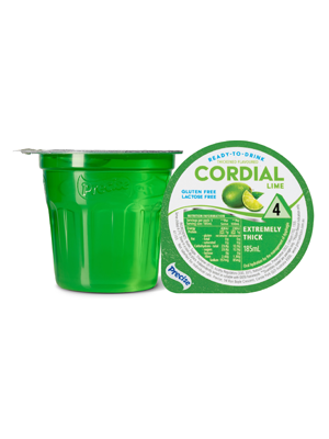 Precise® Ready-To-Drink Lime Cordial Level 4 185mL - Ctn/12