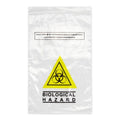 clear specimen plastic bio waste bag / small / 26cm x 16cm / each