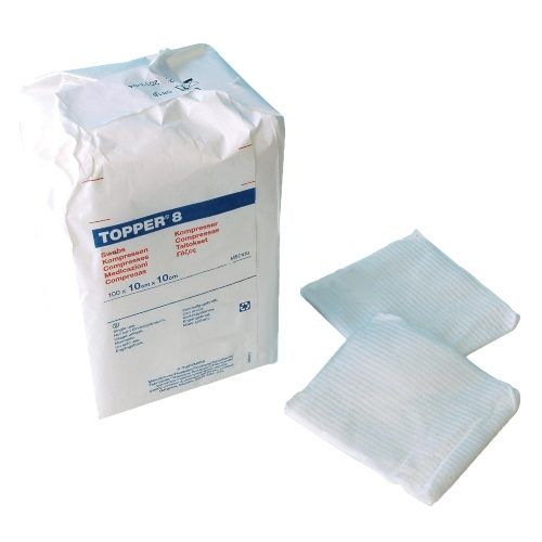 gauze swabs / non-sterile / non woven /4 ply / 10 x 10cm / pack 100
