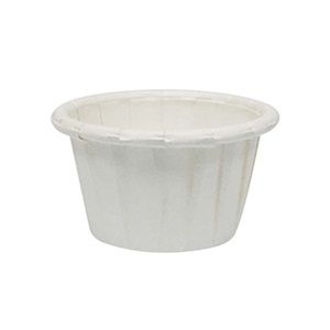 pleated paper pill cup