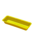 tray injection 270 x 100 x 40mm yellow autoplas / each