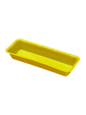 tray injection 270 x 100 x 40mm yellow autoplas / each