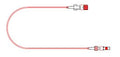tuta extension set min volume / female luer lock to male luer slip / 25cm / each