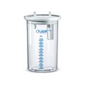 flaem suction canister with lid & overflow