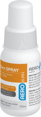 aeroburn burn gel spray bottle / 50ml / each